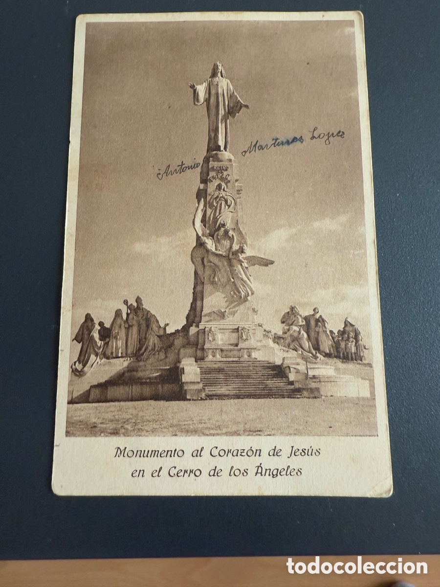 Militaria: Postal. MONUMENTO AL CORAZ&Oacute;N DE JESUS EN CERRO DE LOS ANGELES