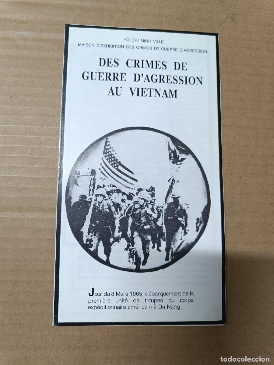 Militaria: ANTIGUO PANFLETO POLITICO VIETNAMITA, CRIMENES DE GUERRA EN VIETNAM, ANTI AMERICANO, EN FRANCES -P22