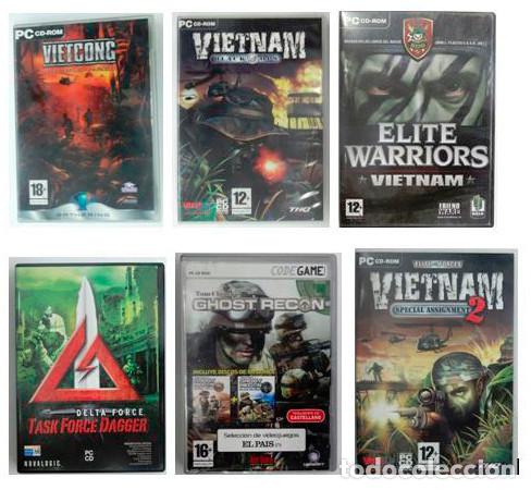 Militaria: LOTE DE 6 JUEGOS PARA PC,FUERZAS ESPECIALES