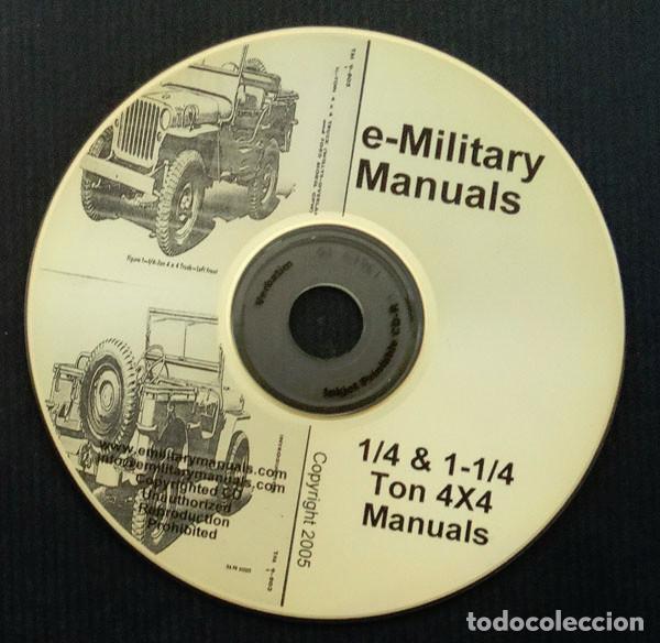 Militaria: EXCELENTE MANUAL EN CD ,VEHICULO US MILITAR MODELO 1/4 & 1-1/4 TON 4X4