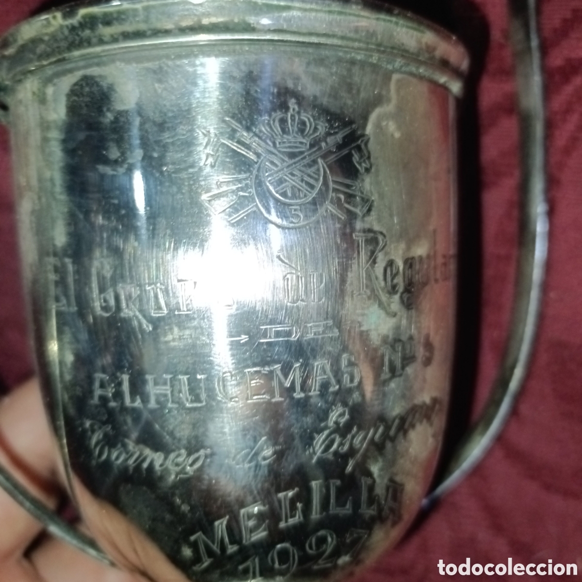 Militaria: Antiguo trofeo de regulares de Alhucemas