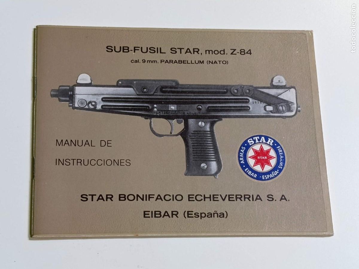 Militaria: Manual sub-fusil Star z-84