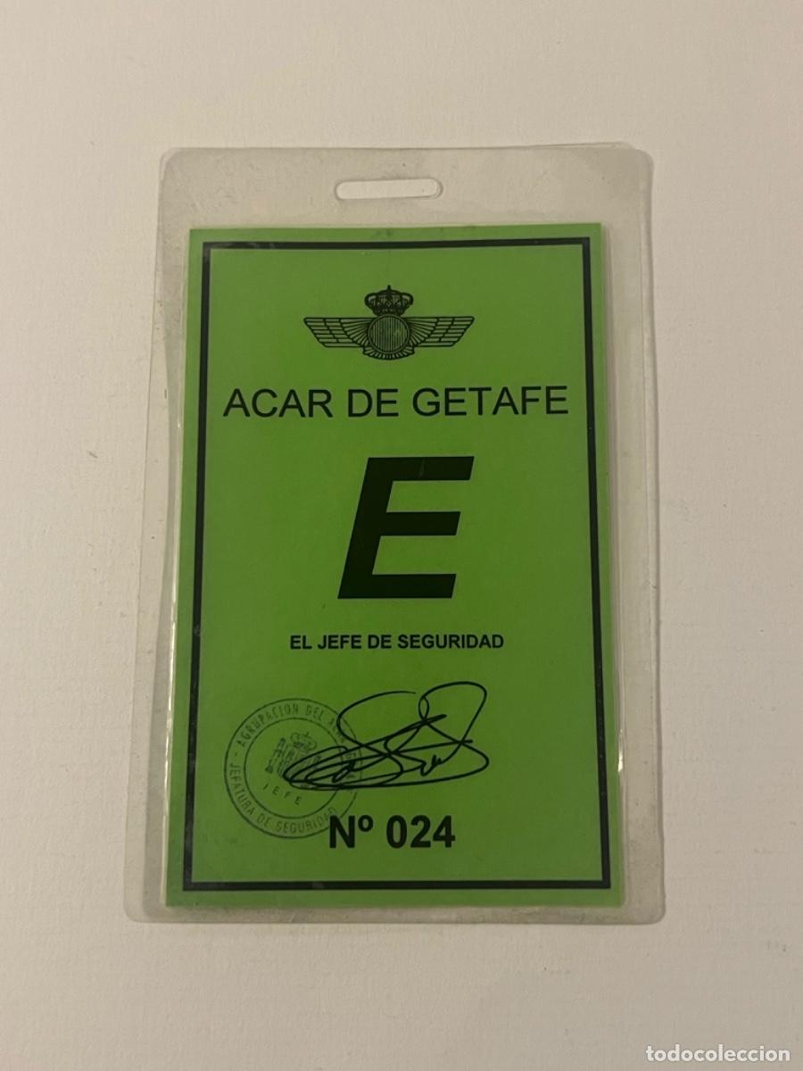 Militaria: Acreditaci&oacute;n militar ACAR DE GETAFE jefe de seguridad