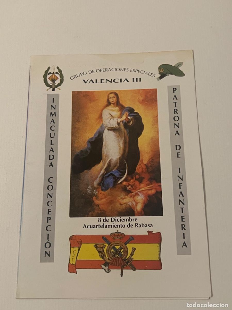 Militaria: Folleto grupo operaciones especiales VALENCI III himno de infanter&iacute;a
