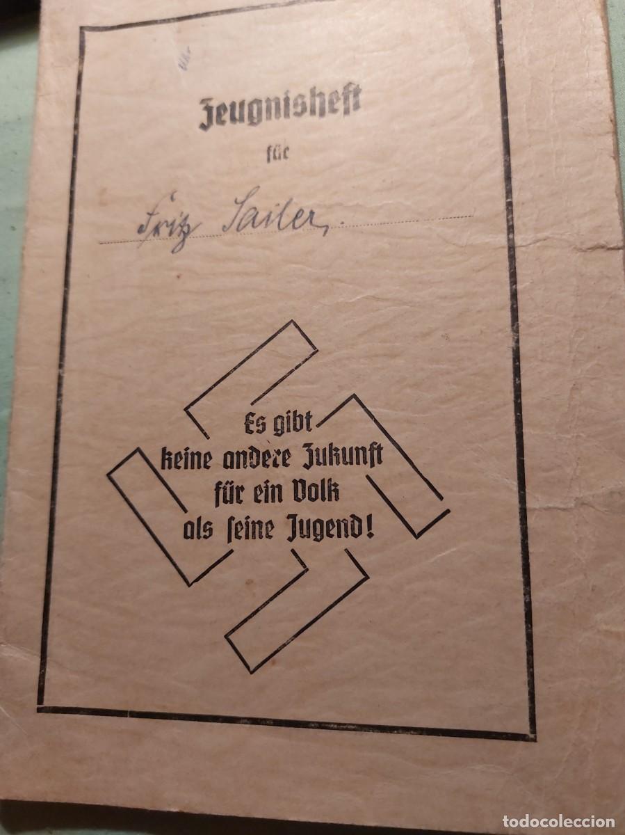 Militaria: Juventudes hitlerianas rareza cuaderno de calificaciones ide coleccionistas