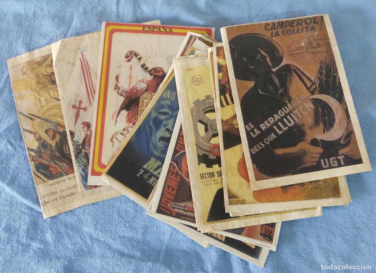 Militaria: GRAN LOTE DE 18 REPRODUCCIONES DE TARJETAS POSTALES Y CARTELES DE LA GUERRA CIVIL ESPA&Ntilde;OLA
