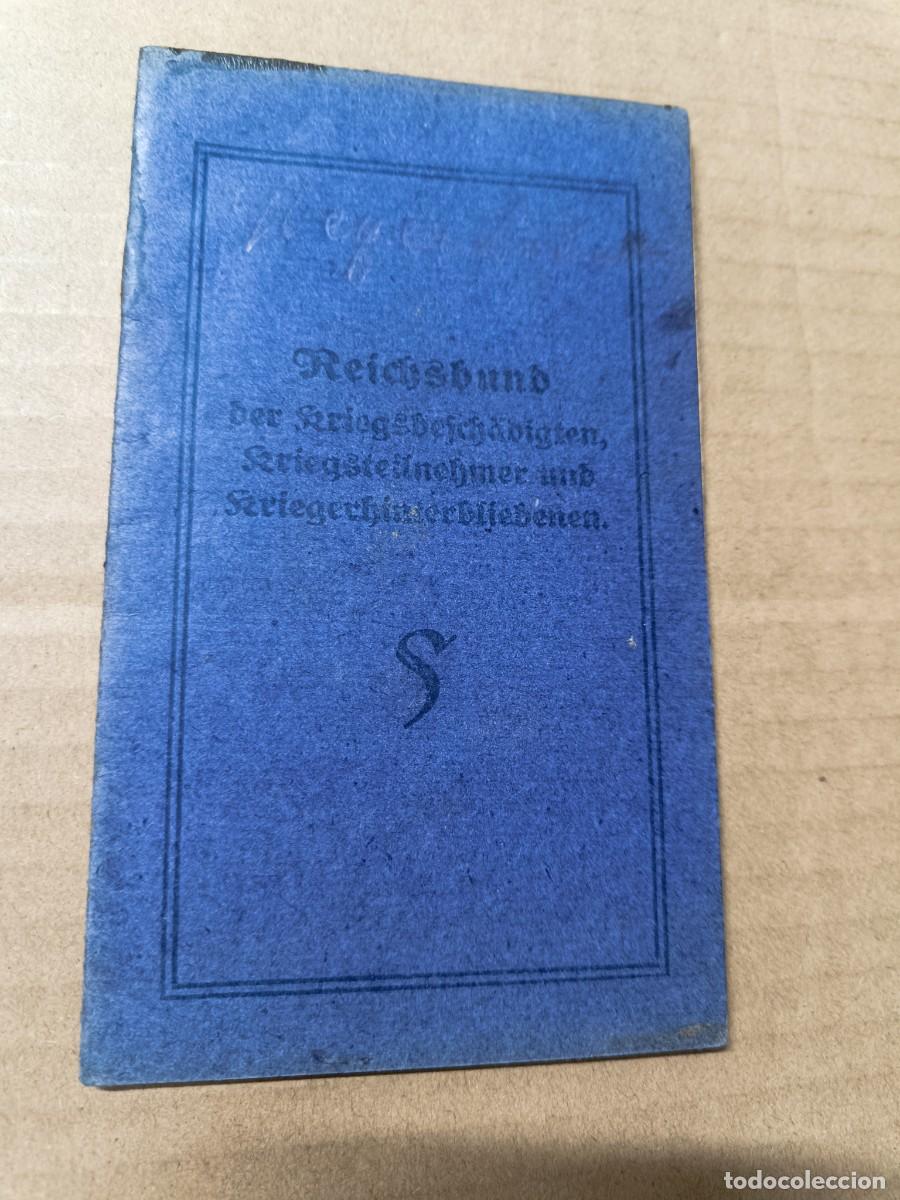Militaria: ANTIGUO CARNET MILITAR ALEMAN 1924 - 1926 CON MUCHOS SELLOS, CHEMNITZ, REICHSBUND, A IDENTIFICAR P22