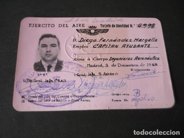 Militaria: CARNET TENIENTE EJERCITO DEL AIRE INGENIERO AERONAUTICO 1968