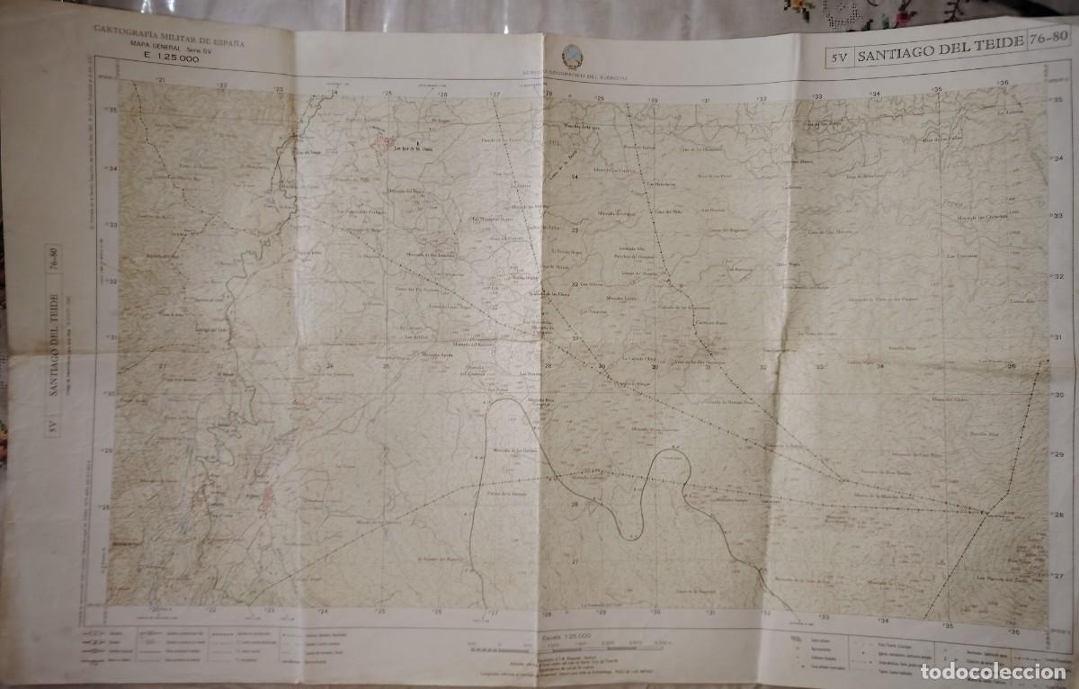 Militaria: MAPA MILITAR DE SANTIAGO DEL TEIDE TENERIFE