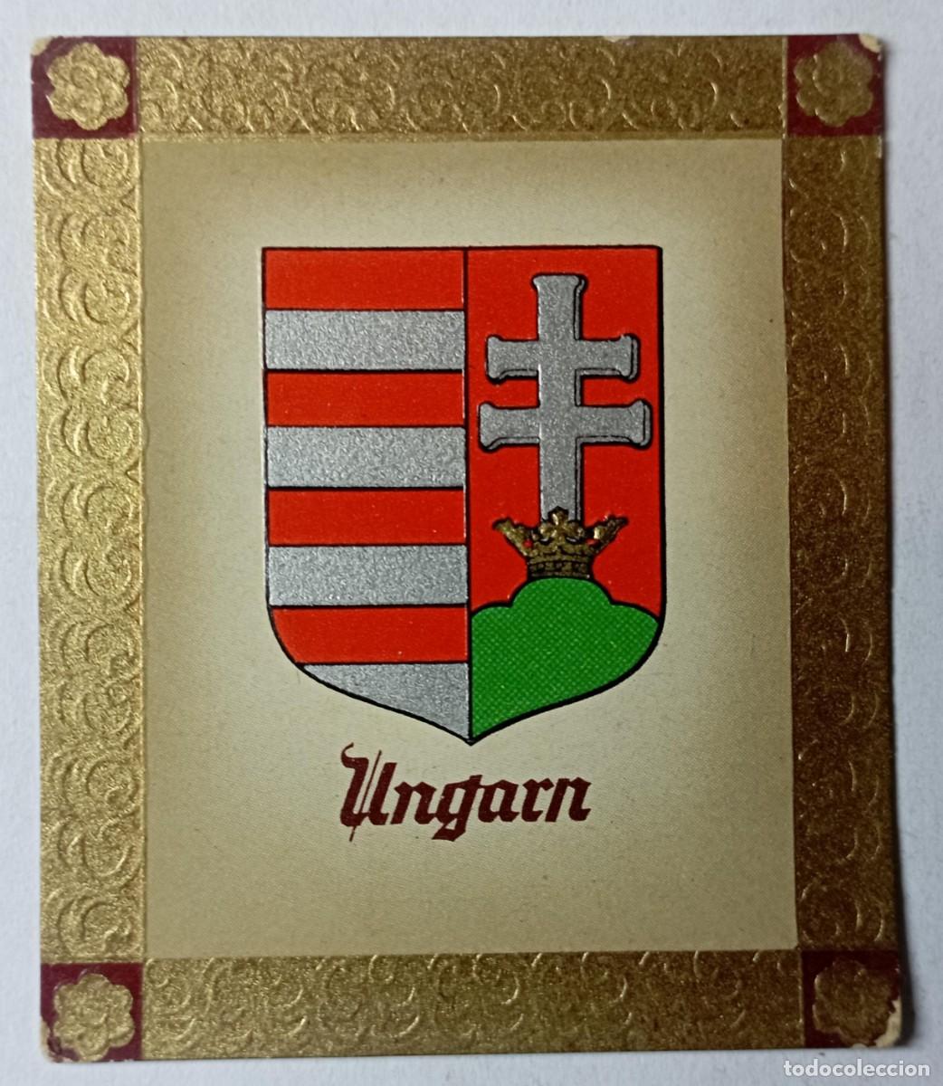 Militaria: Cromo Ungarn Wappen (III Reich Hitler- Nazi- Alemania) WWII