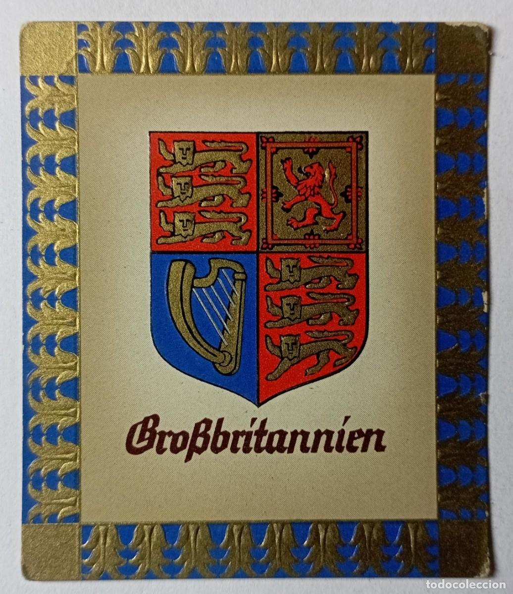 Militaria: Cromo Grobbritannien Wappen (III Reich Hitler- Nazi- Alemania) WWII