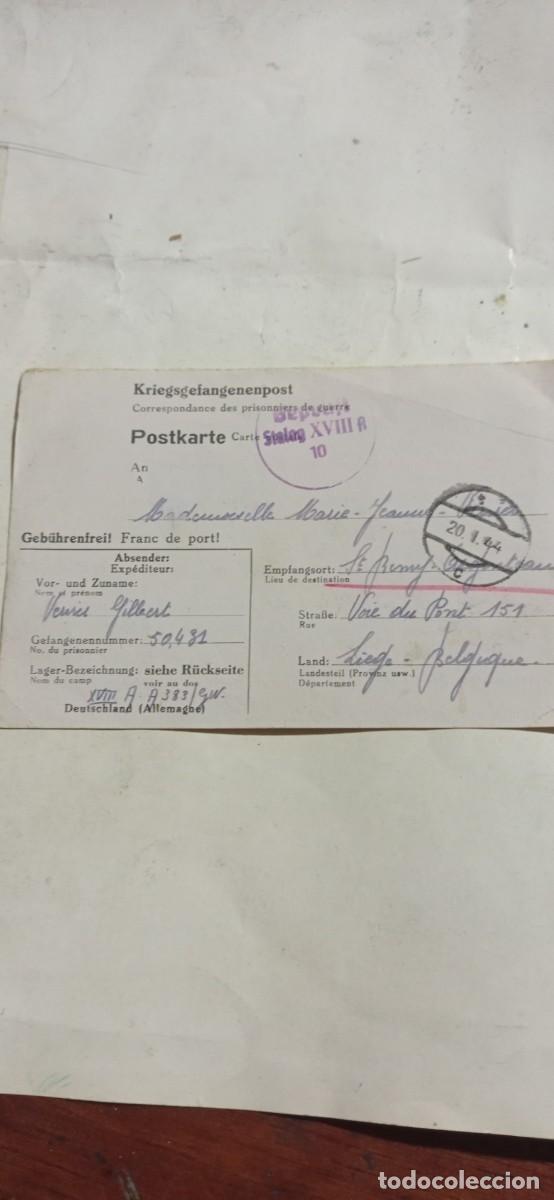Militaria: Correspondencia de prisioneros de guerra