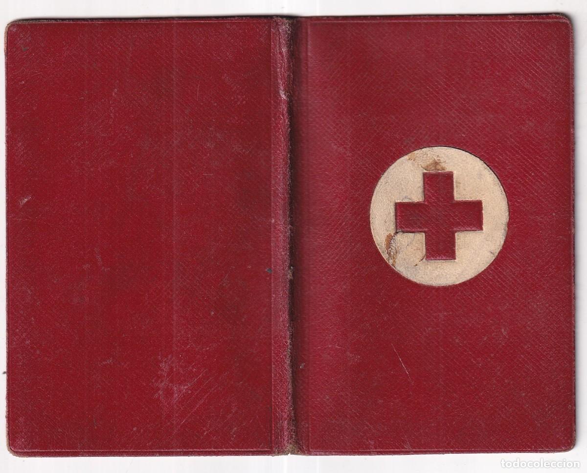 Militaria: Seguro Cruz Roja espa&ntilde;ola. Pablo Morales. Cartilla militar.