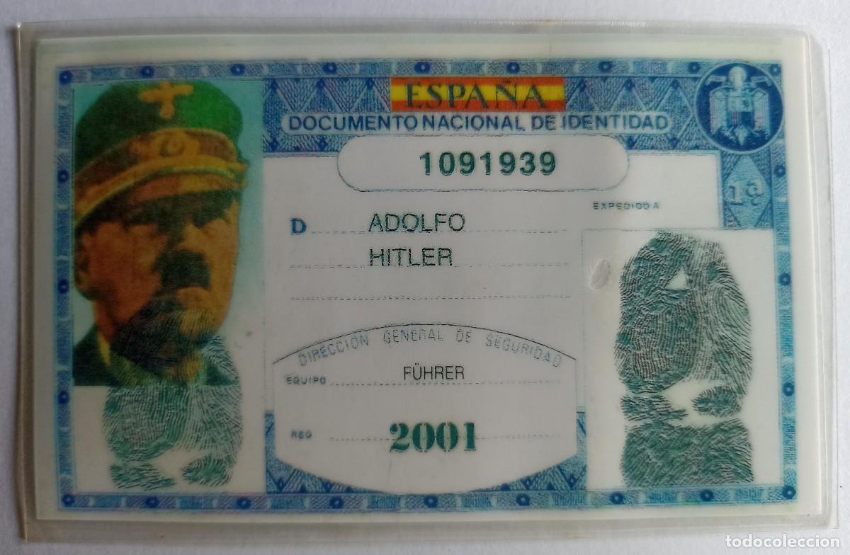 Militaria: DNI Adolf Hitler (III Reich Hitler- Nazi- Alemania) WWII