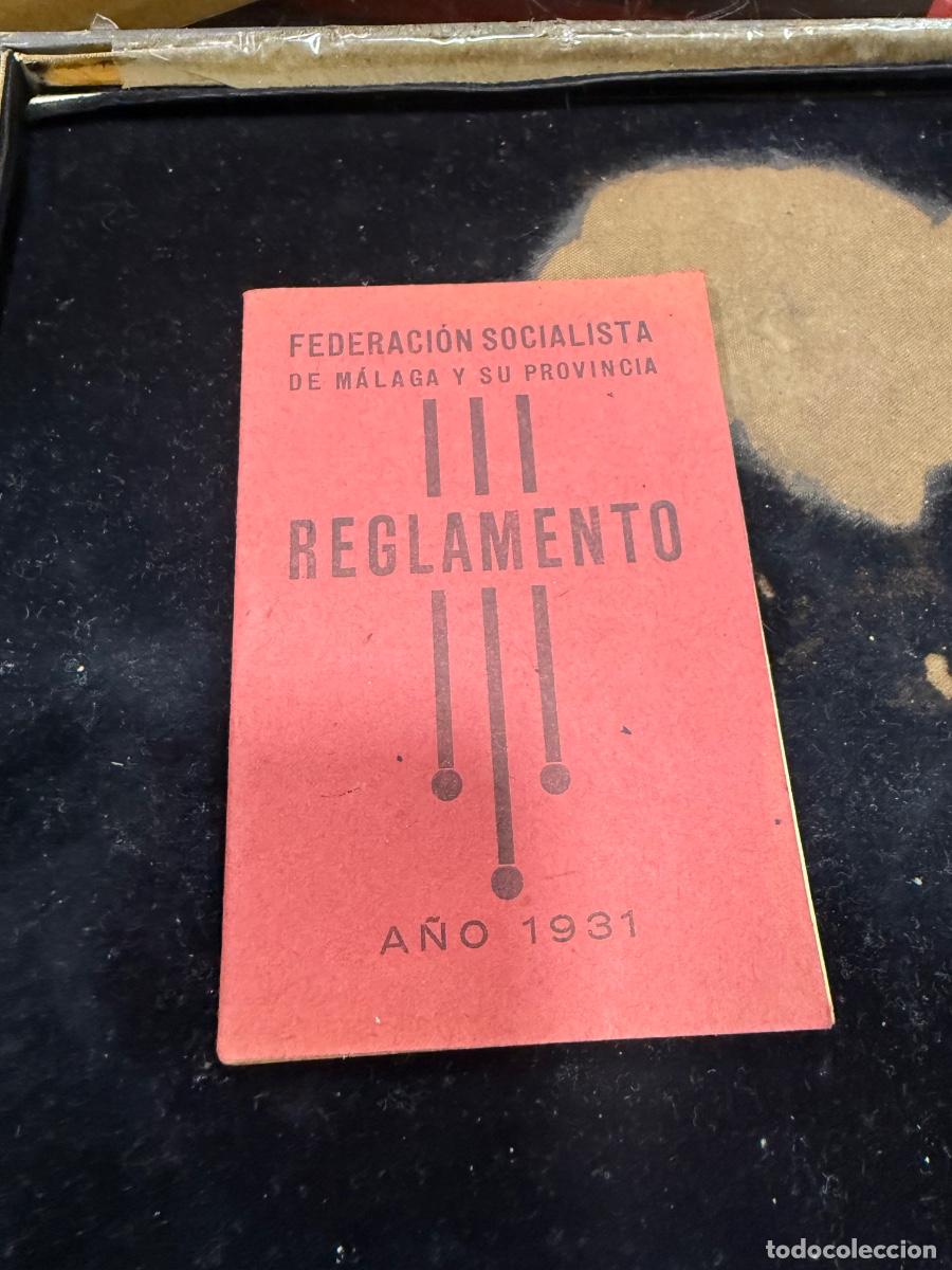 Militaria: Reglamento de la federaci&oacute;n socialista, republica 1931