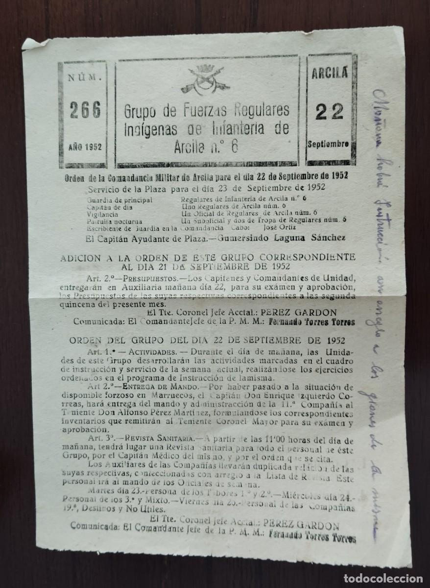 Militaria: FUERZAS REGULARES INDIGENAS 1952..ENVIO INCLUIDO