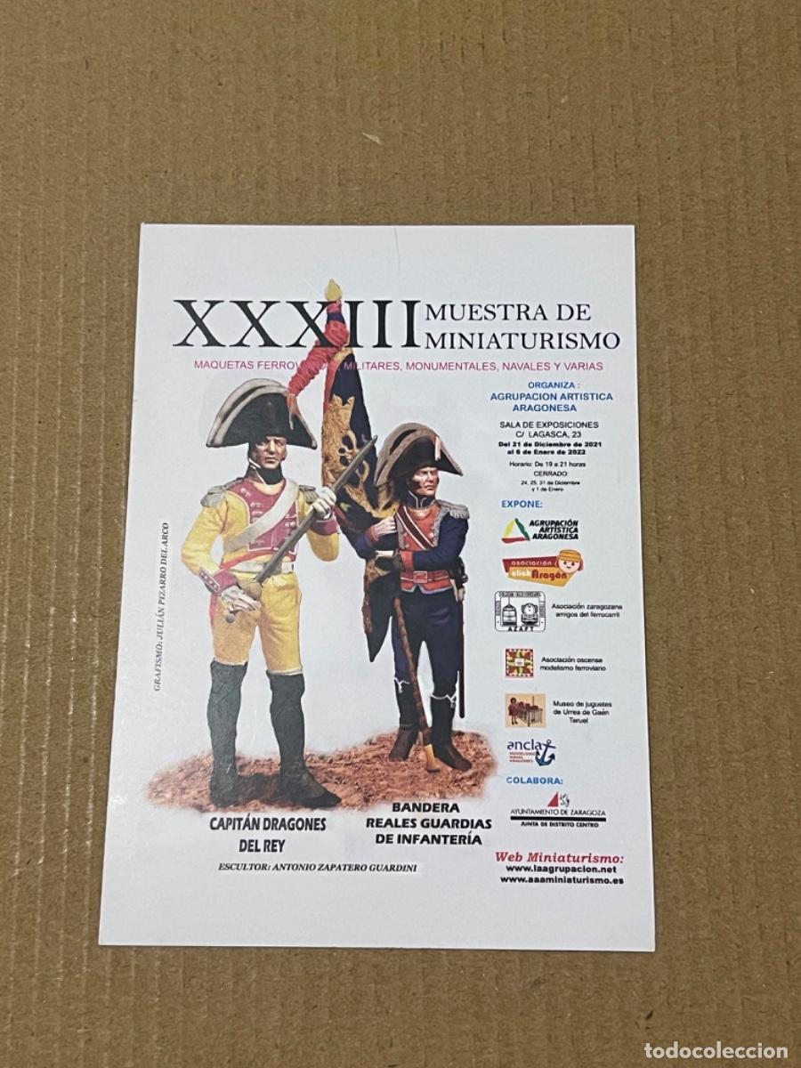 Militaria: Argel tama&ntilde;o postal XXXIII 33 MUESTRA DE MINIATURISMO ZARAGOZA