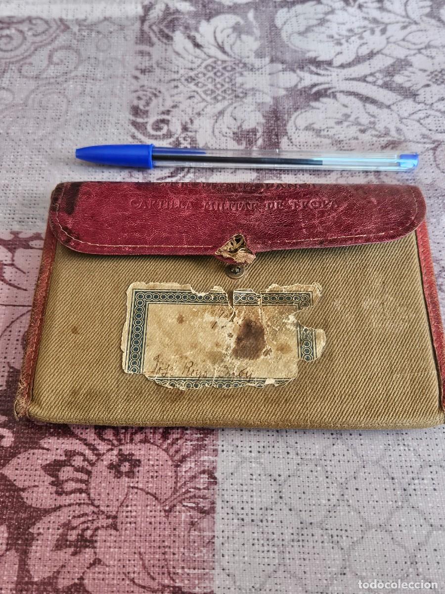 Militaria: Antigua Cartera/ Funda O Portadocumentos Para Cartilla Militar De Tropa Del Ejercito Espa&ntilde;ol, 1920.