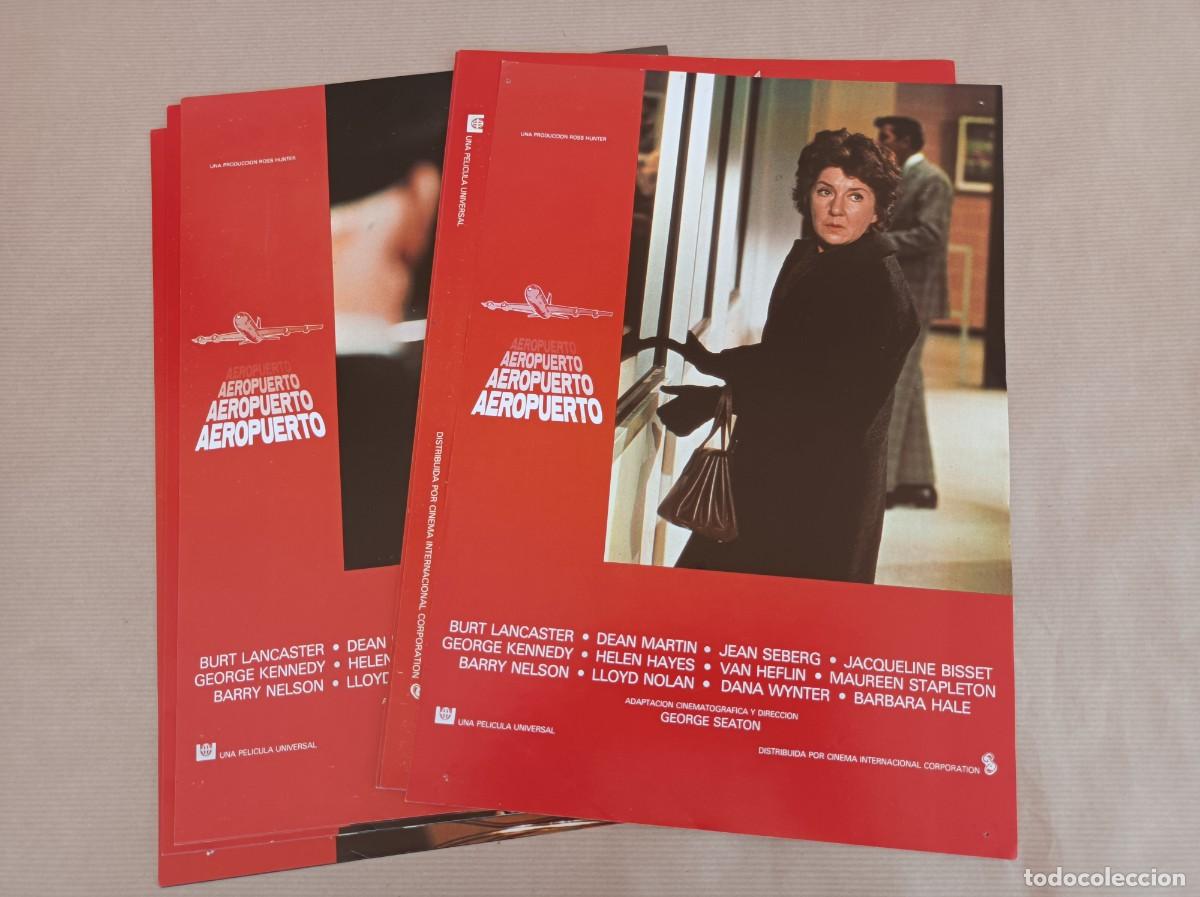 Militaria: 12 FOTOCROMOS PEL&Iacute;CULA AEROPUERTO JUEGO COMPLETO LOTE 1