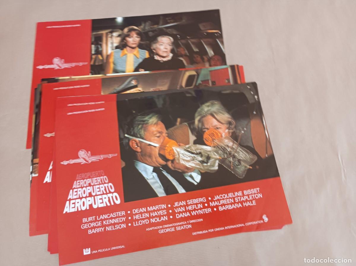 Militaria: 12 FOTOCROMOS PEL&Iacute;CULA AEROPUERTO JUEGO COMPLETO LOTE 2