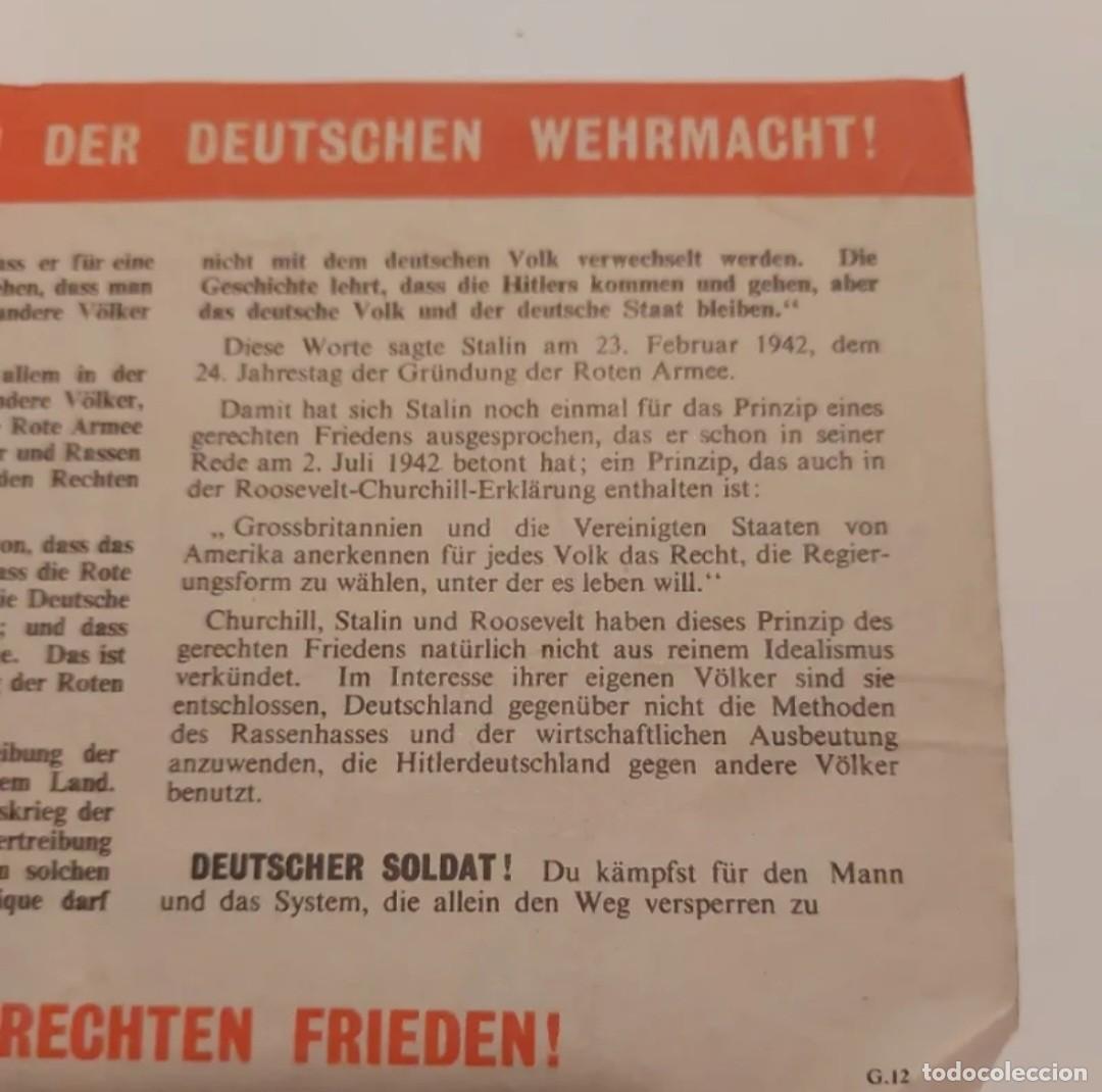 Militaria: Propaganda ii guerra mundial Hitler octavilla