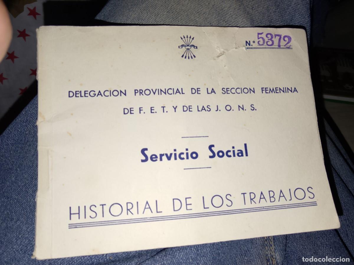 Militaria: cartilla del Servicio Social de la Mujer 1955 huelva