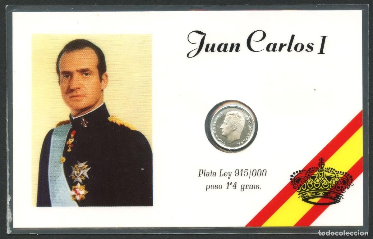 Militaria: MEDALLA DE PLATA, CARNET CONMEMORATIVO, REY JUAN CARLOS I