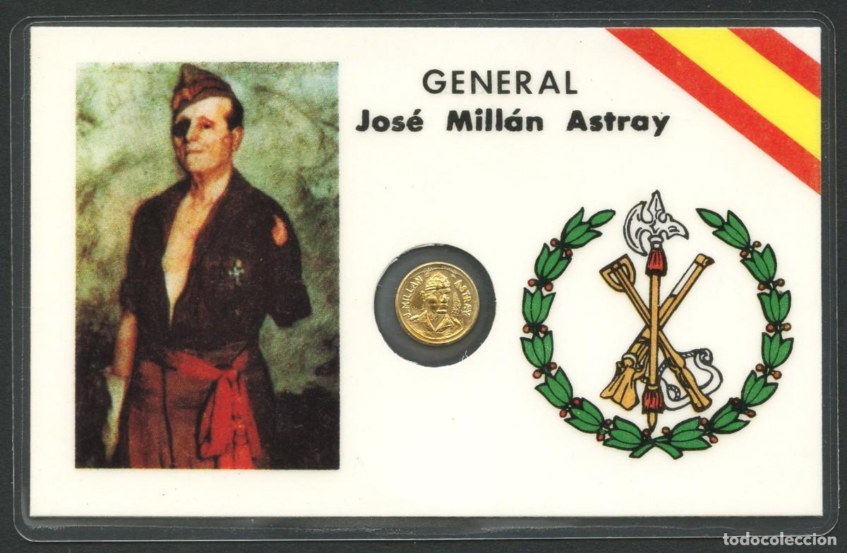 Militaria: MEDALLA, CARNET CONMEMORATIVO, GENERAL JOS&Eacute; MILL&Aacute;N ASTRAY