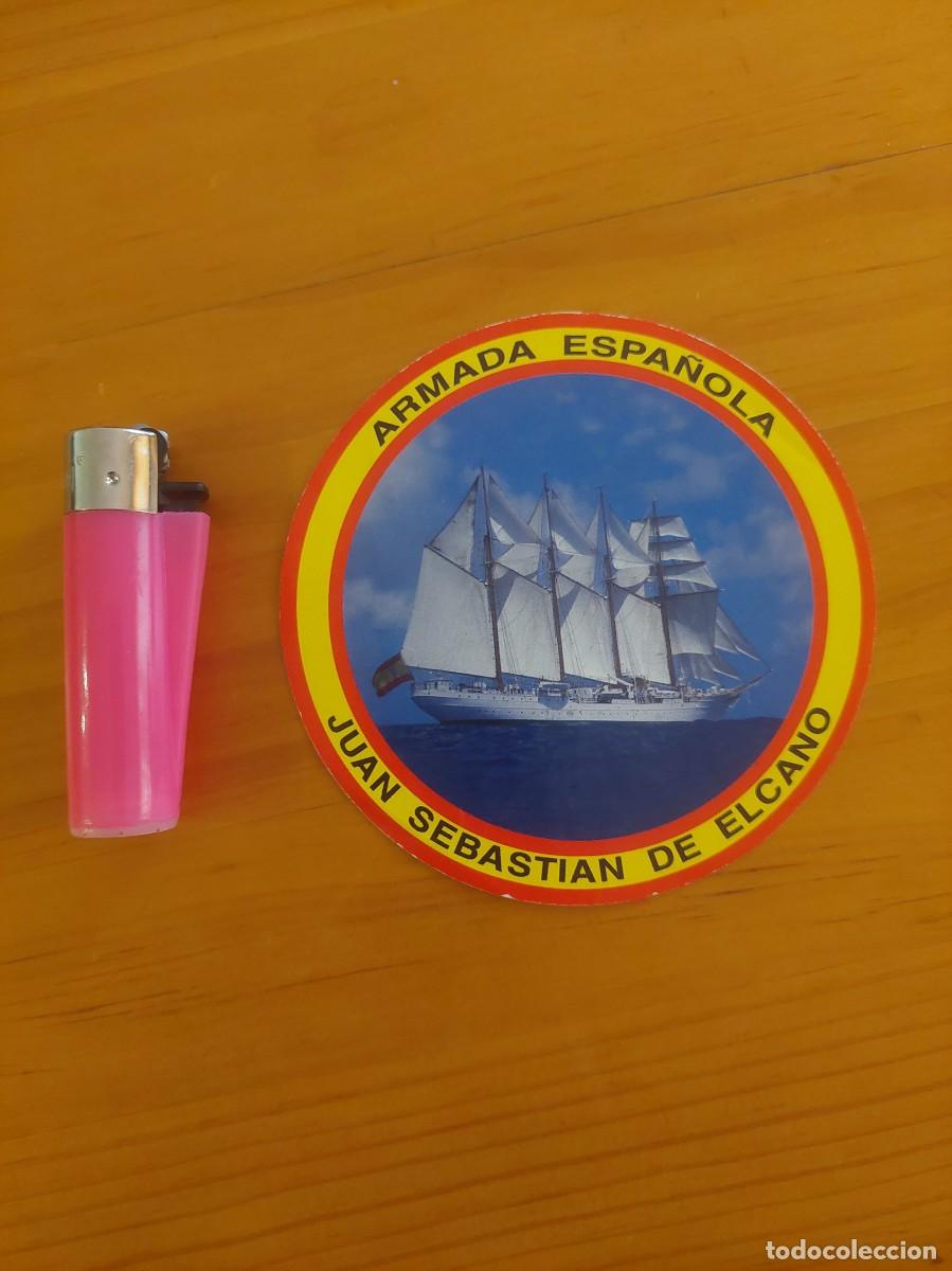 Militaria: PEGATINA JUAN SEBASTIAN DE ELCANO - ARMADA ESPA&Ntilde;OLA