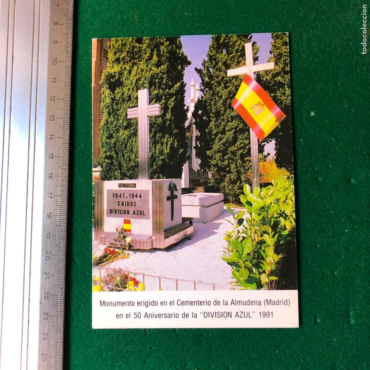 Militaria: POSTAL DIVISION AZUL, MONUMENTO CEMENTERIO ALMUDENA