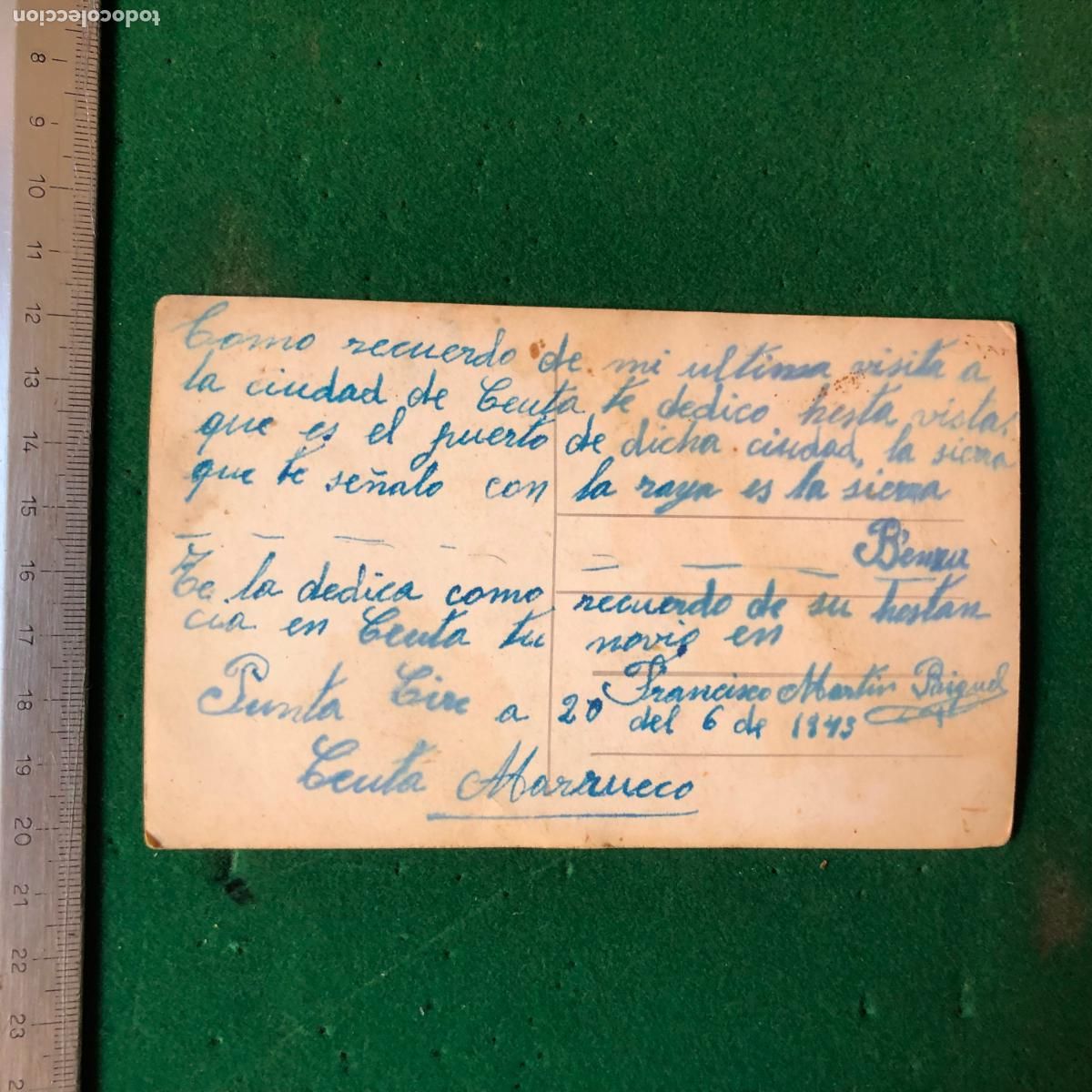 Militaria: POSTAL CEUTA ESCRITA - Foto 2