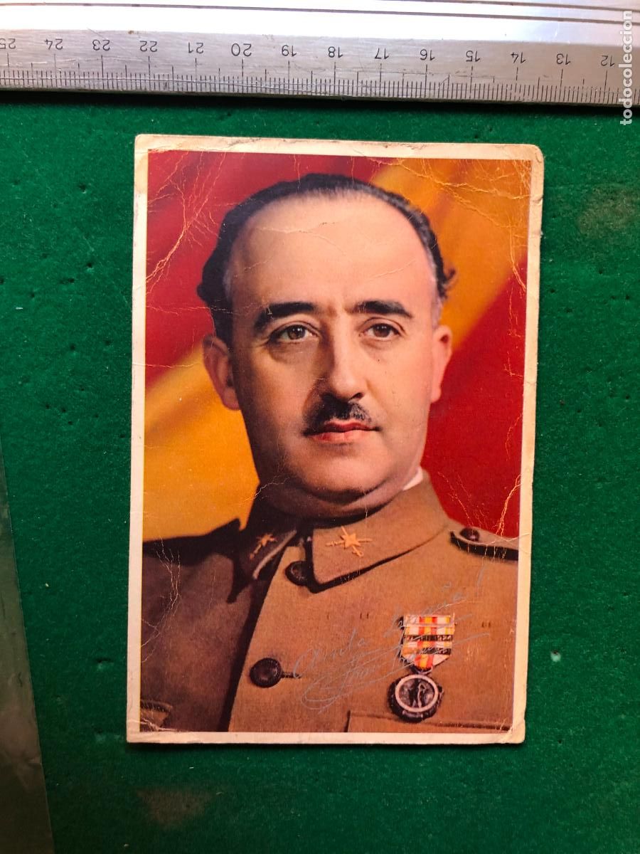 Militaria: POSTAL FRANCISCO FRANCO , COLOR