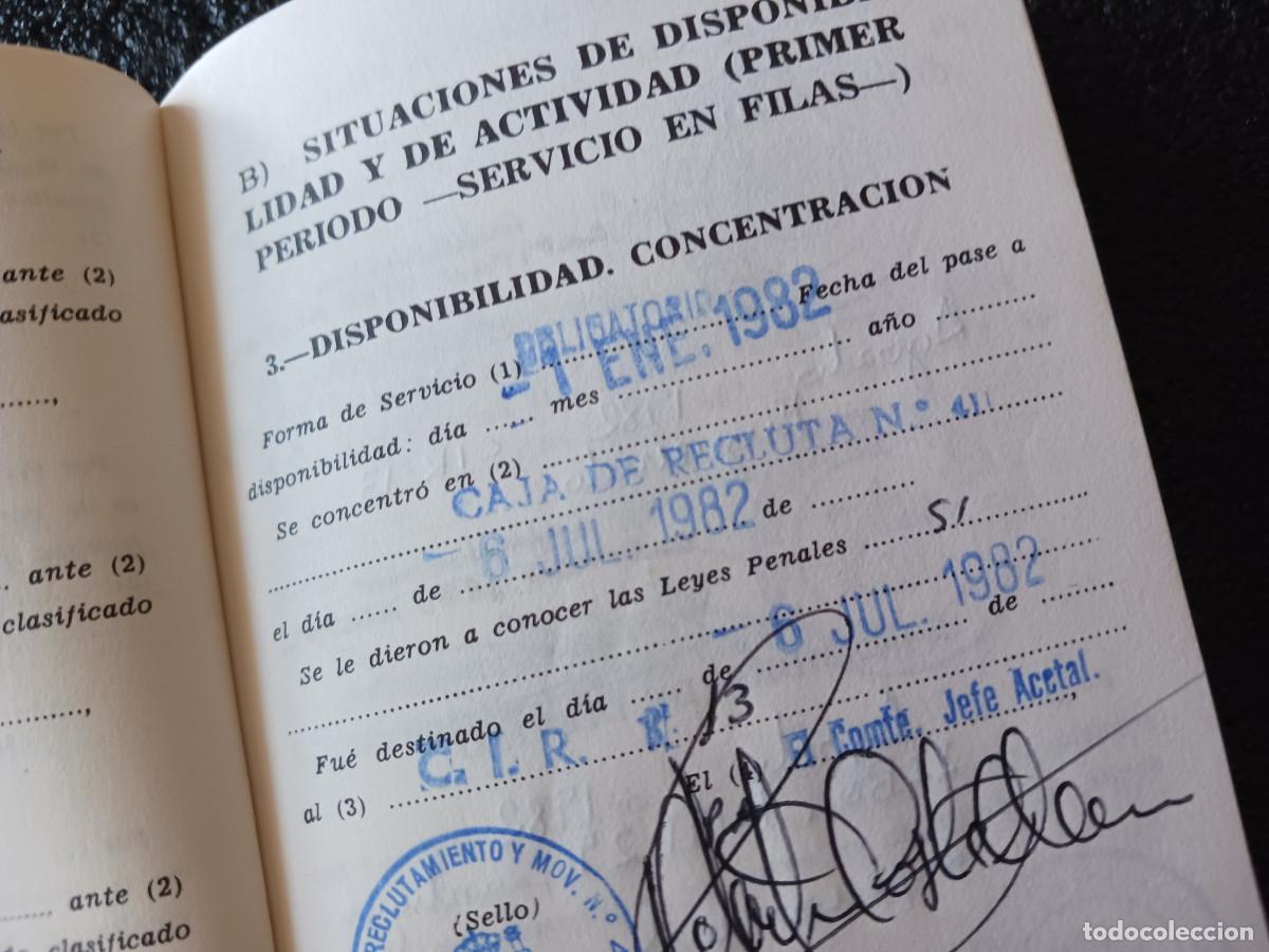 Militaria: cartilla militar 1982 - Foto 3