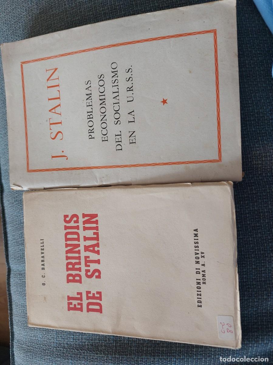 Militaria: Folletos Escritos Stalin brindis y problemas econ&oacute;micos URSS