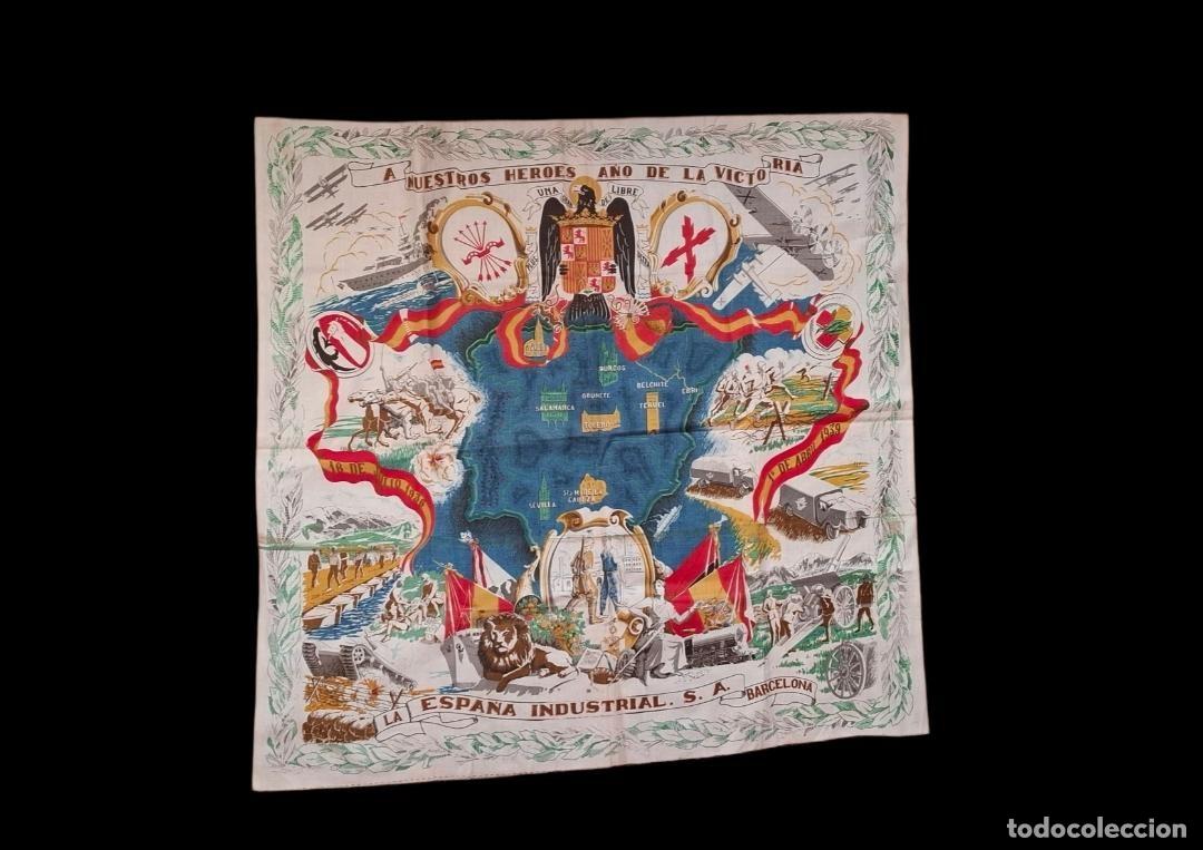 Militaria: (MI-260603)CARTEL ESTAMPADO A NUESTROS HEROES A&Ntilde;O DE LA VICTORIA - GUERRA CIVIL - LA ESPA&Ntilde;A INDUSTRI