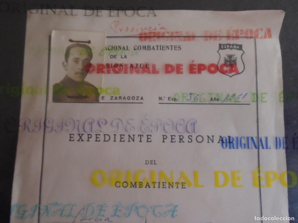 Militaria: (GC-260607)EXPEDIENTE PERSONAL DEL COMBATIENTE - Coronel de la DIVISION AZUL ANTONIO GARCIA NAVARRO