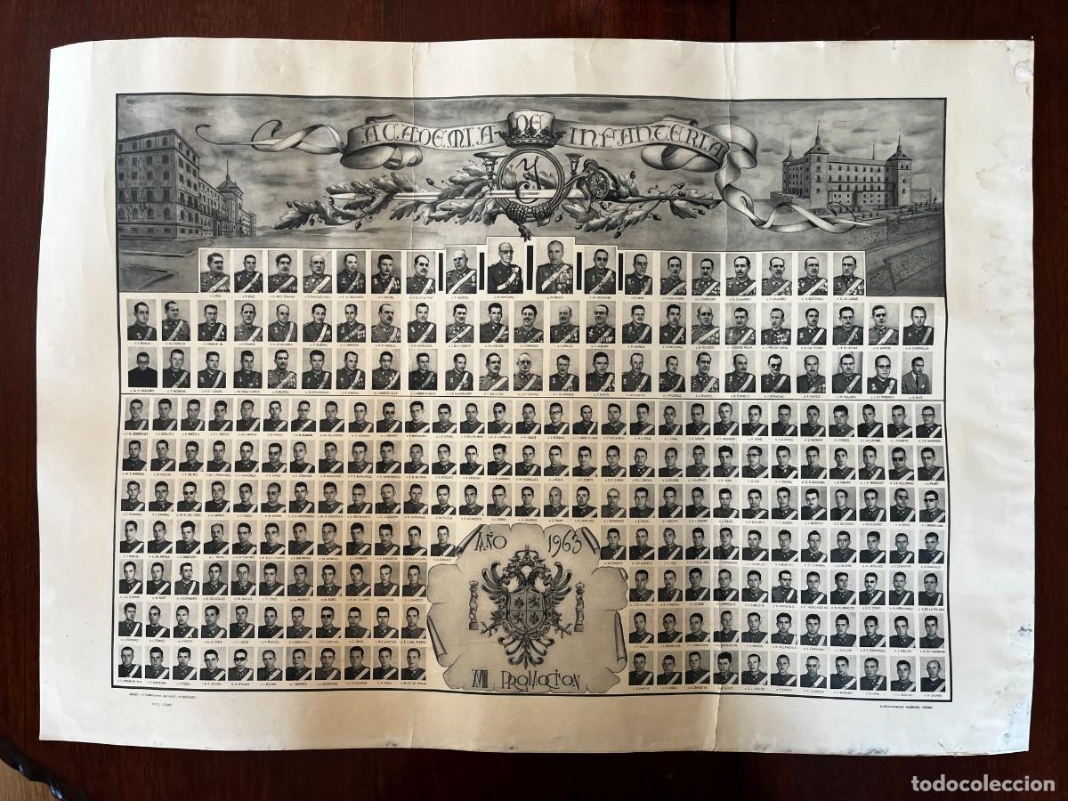 Militaria: ORLA ACADEMIA INFANTERIA DE TOLEDO, XVIII PROMOCION, A&Ntilde;O 1963, muestra retratos fotogr&aacute;ficos en blan