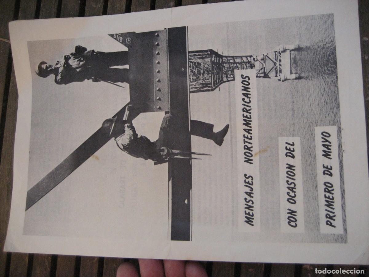 Militaria: mensajes norteamericanos con ocasion del primero de mayo . Servicio de Informaciones Casa Americana