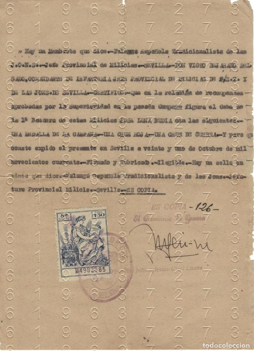 Militaria: CRUZ DE GUERRA CRUZ ROJA MEDALLA DE CAMPA&Ntilde;A JULIO IGLESIAS USSEL LIZANA 1940 B47