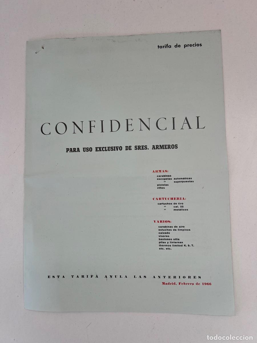 Militaria: CATALOGO ORIGINAL 1966 TARIFAS F.N. BROWNING, WINCHESTER, REMINGTON