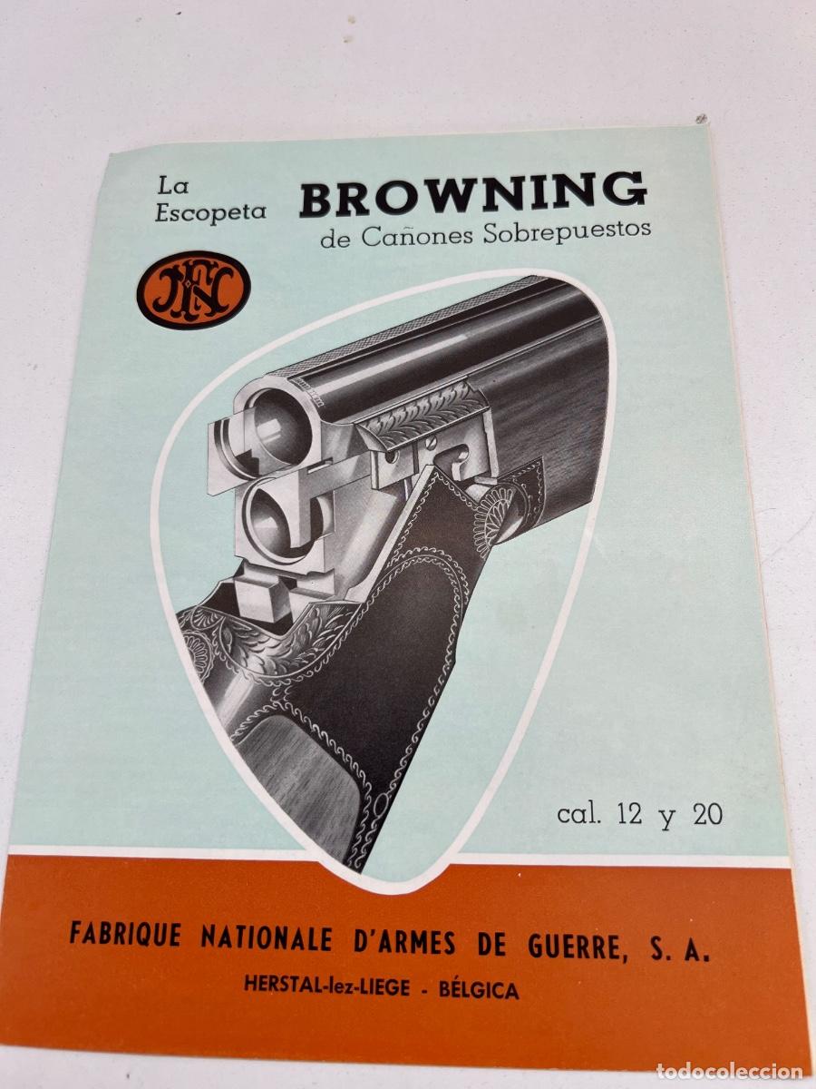 Militaria: CATALOGO ORIGINAL ESCOPETA BROWNING CA&Ntilde;ONES SUPERPUESTOS