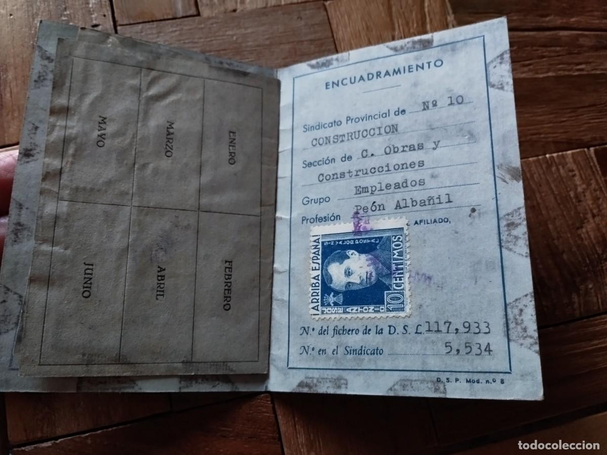 Militaria: Carnet sindicato CNS - Foto 2