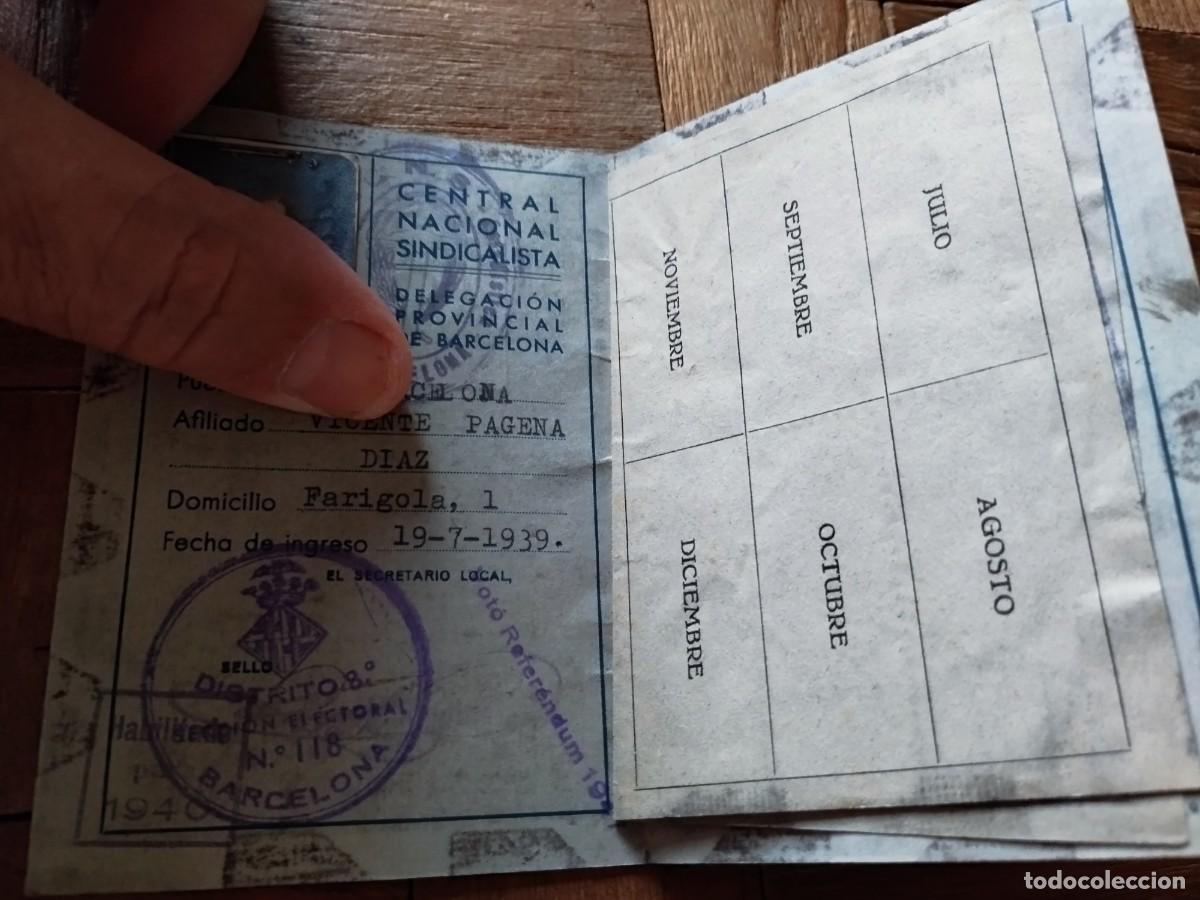 Militaria: Carnet sindicato CNS - Foto 3