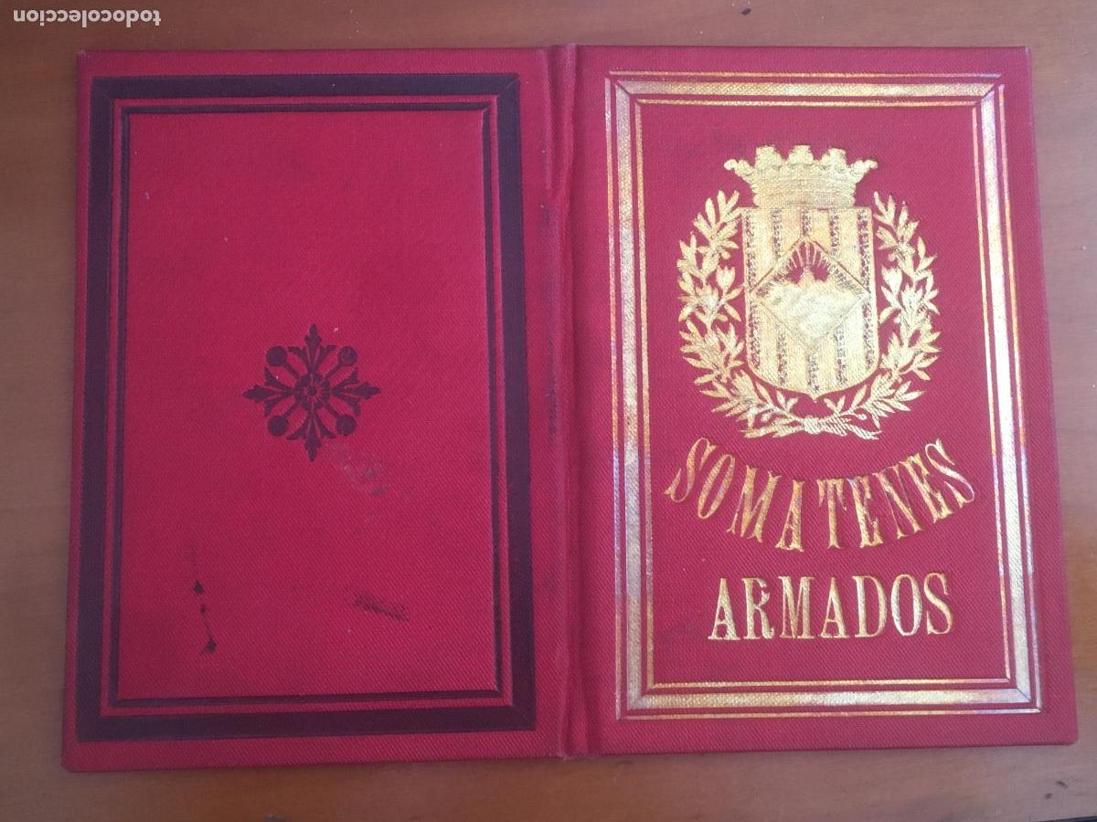 Militaria: somatenes armados carnet original 1903 comandacia general catalu&ntilde;a