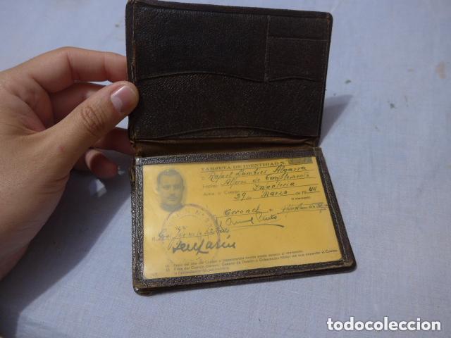 Militaria: Antiguo carnet militar + cartera de alferez de complemento de 1944, original.