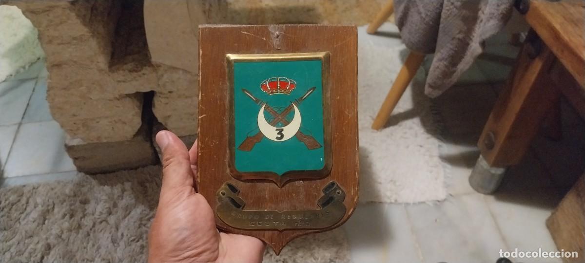 Militaria: METOPA DE REGULARES NR3 DE CEUTA ANTIGUA MIRAR