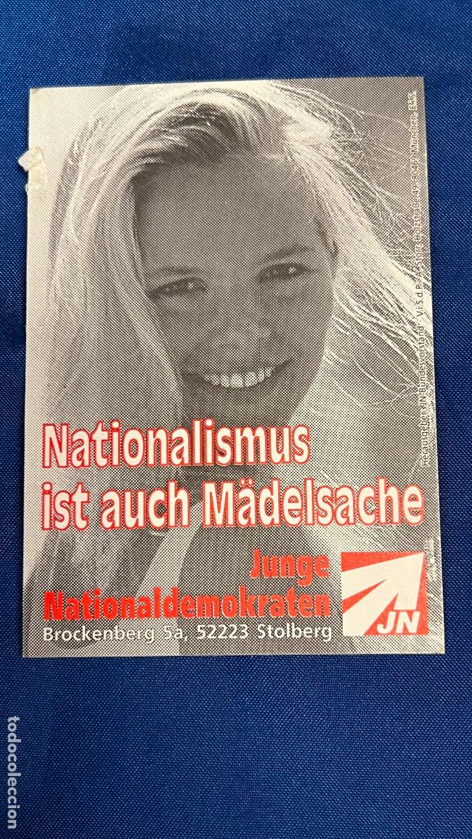 Militaria: PEGATINA PUBLICIDAD ALEMANA politica nazi nacionalsocialista ultraderecha