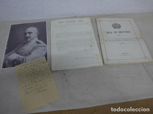 Military Antiques: Antiguo lote de un Teniente de caballeria de 1896 en Guerra de cuba: ascenso, historial....