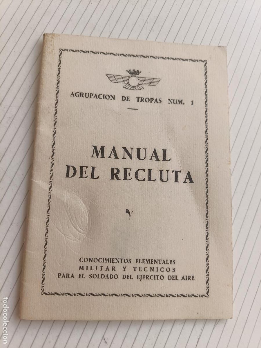 Militaria: MANUAL DEL RECLUTA (A&Ntilde;O 1961) Ej&eacute;rcito del Aire