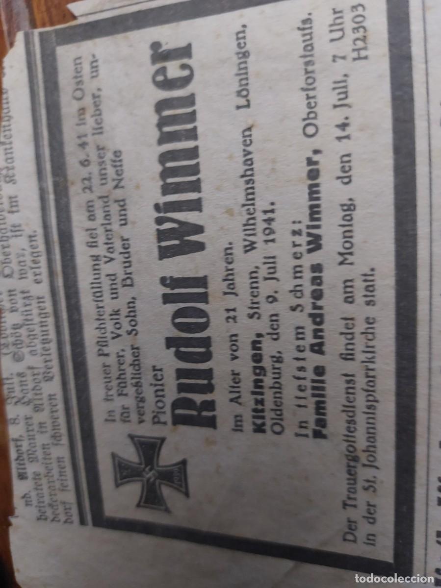Militaria: ii guerra mundial operacion Barbarroja lote de 100 cartas de pesame muerte Pioneer aleman jun 41